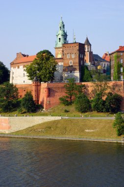 Wawel Castle on the Vistula river in Cracow (Krakow), Poland clipart