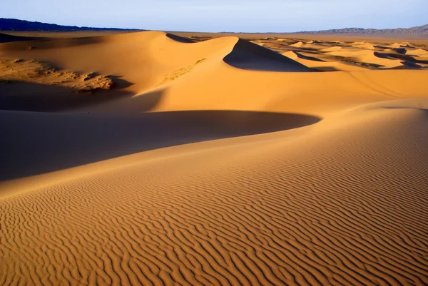 Paisaje del desierto, Desierto de Gobi, Mongolia — Foto de Stock
