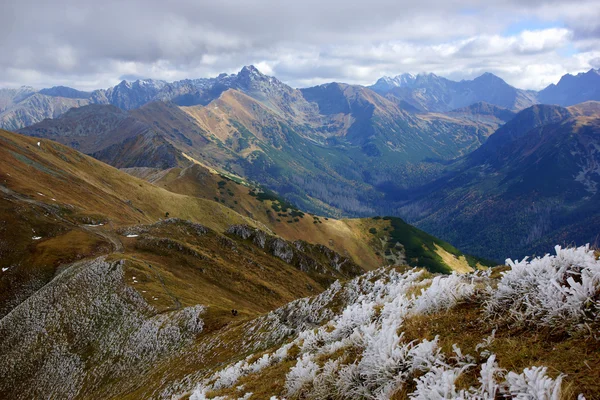 红色的山峰，在波兰的塔特拉山 — 图库照片