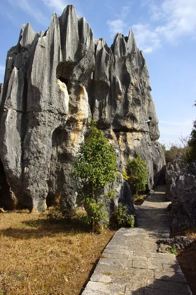 Forêt de pierre de Shilin à Kunming, province du Yunnan, Chine — Photo