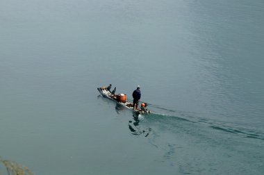 yu uzun nehir manzara yangshuo, guilin, guanxi Eyaleti, Çin