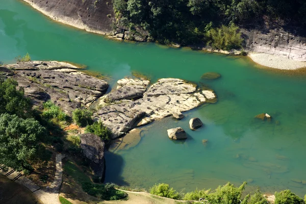 Canyon i Wuyishans berg, fujian-provinsen, Kina — Stockfoto