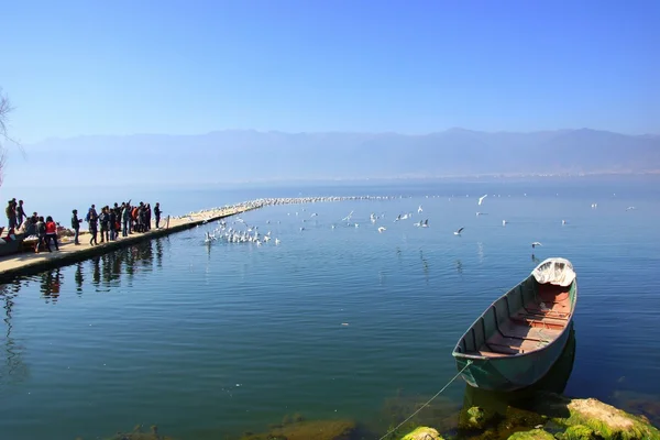 Jezero erhai, Dalí, Jün-nan, Čína — Stock fotografie