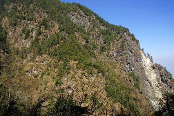 Trekking, cangshan-hegység, dali, yunnan tartomány, Kína — Stock Fotó