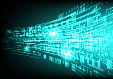 Soyut geometrik devre kartı tasarım teknolojisi arkaplanı.