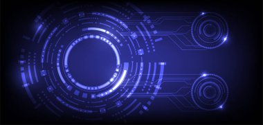 Soyut geometrik devre kartı teknolojisi arka planı.