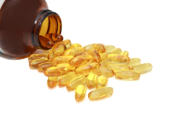 bir kavanoz balık yağı