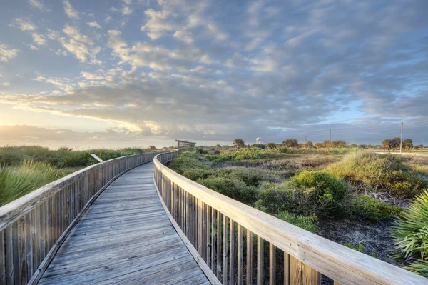 Salida del sol en Satellite Beach, Florida — Foto de Stock