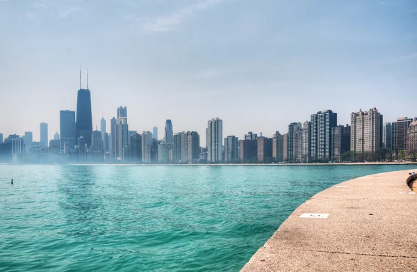 Chicago nel giorno della nebbia — Foto Stock