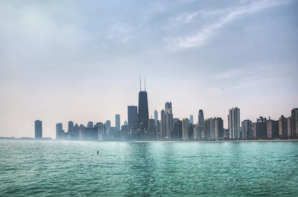 Chicago nel giorno della nebbia — Foto Stock