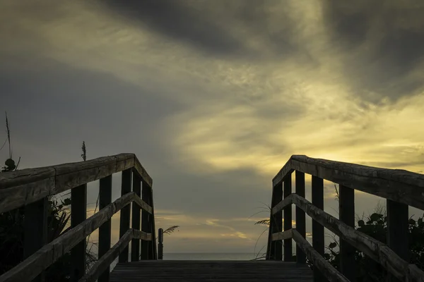 Východ slunce na Cape Canaveral národní mořské pobřeží — Stock fotografie