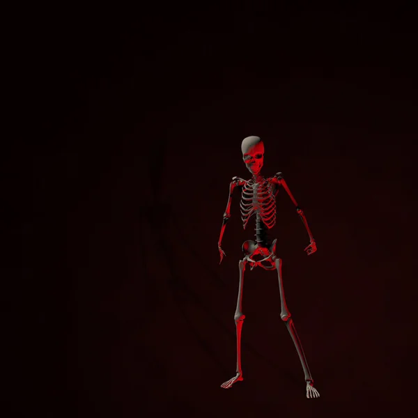 Страшный скелет — стоковое фото