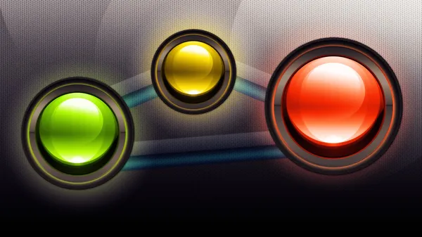 Três botões — Fotografia de Stock