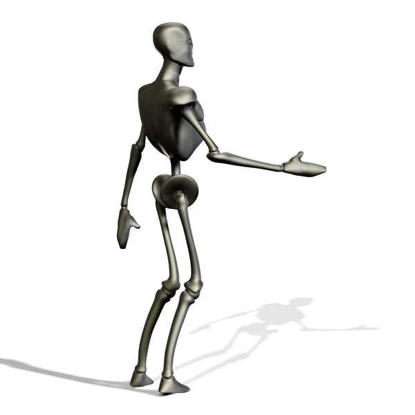 Metal robot standing — Stock Photo, Image