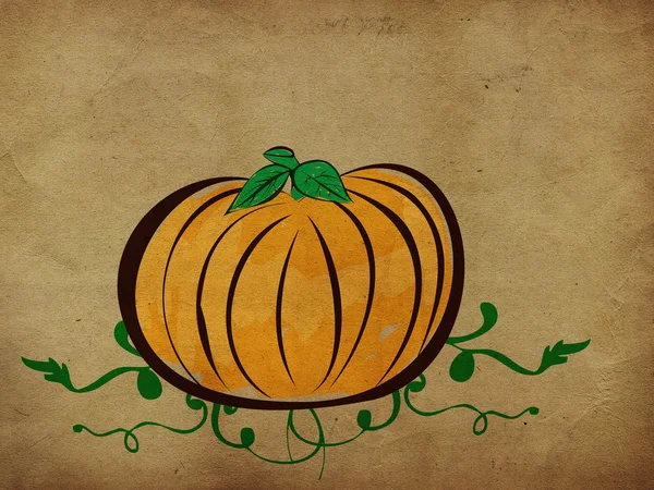 Vintage pumpkin background — Stock Photo, Image