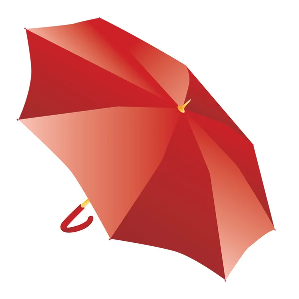 Parapluie rouge — Image vectorielle