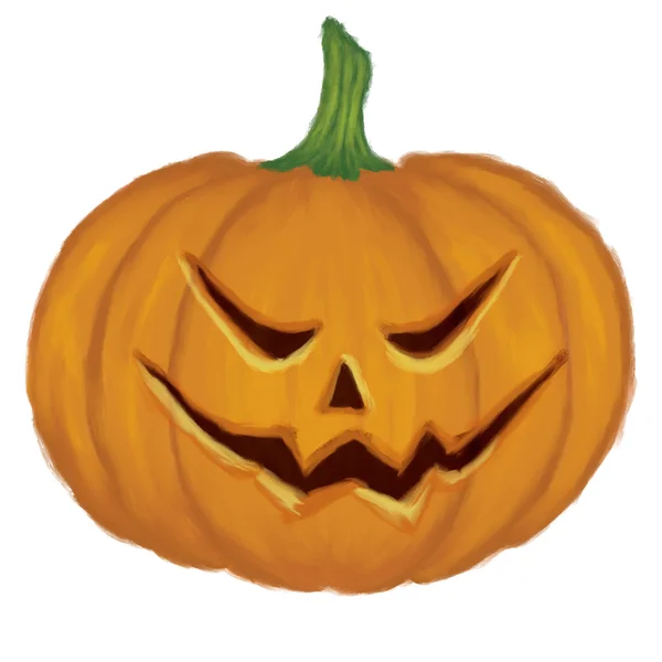 Pumpkin with scary face — Stock Photo, Image