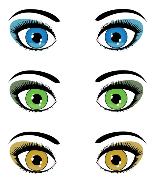 Female eyes — Stock Vector