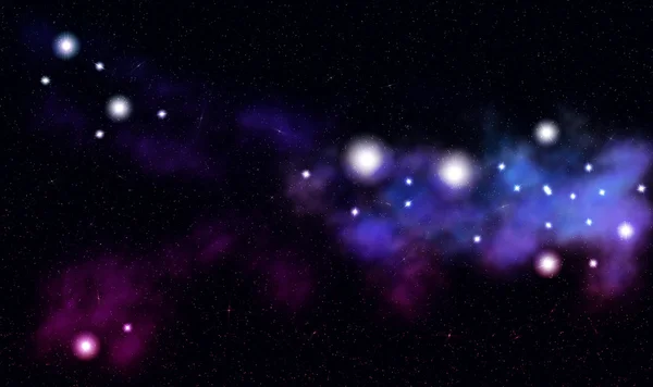 Nebulosa di colore blu — Foto Stock