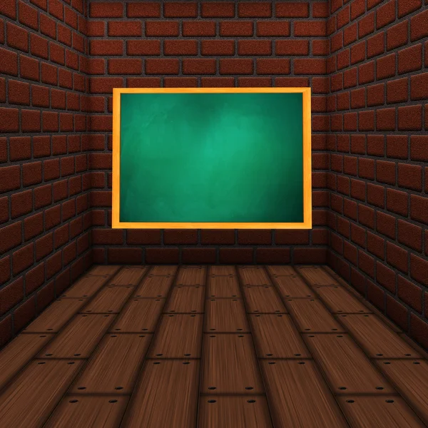 Zimmer mit grüner Tafel — Stockfoto