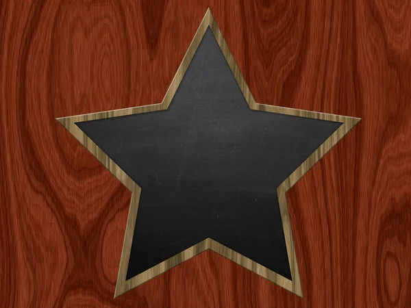 Star shaped chalkboard — Stock Photo, Image