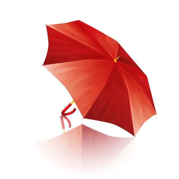 Guarda-chuva vermelho isolado — Fotografia de Stock