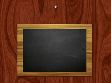 Kara tahta ahşap duvar asmak