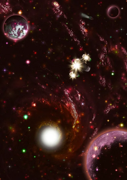 Галактика глубокого космоса — стоковое фото