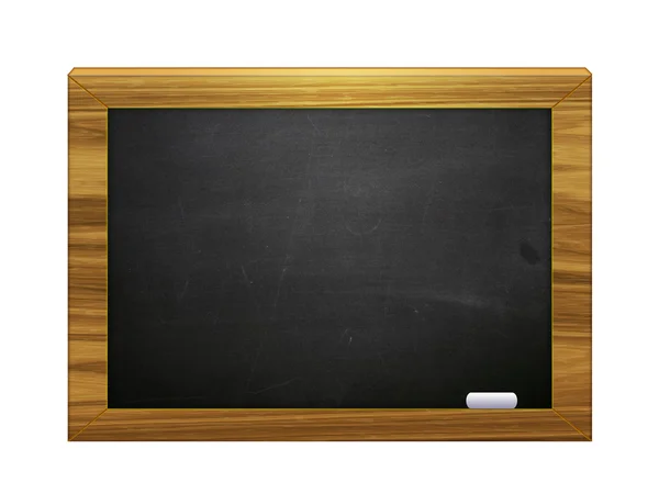 3d chalkboard with chalk — Stock Photo, Image
