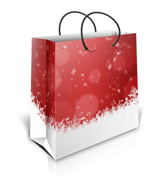 Kerstmis shoping tas — Stockfoto