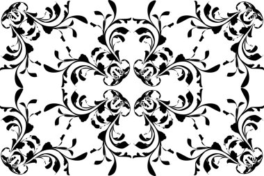 soyut çiçek deseni