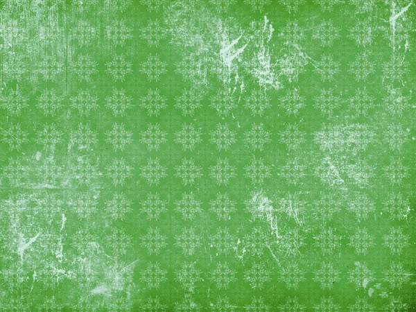 Vitage florescer padrão fundo verde — Fotografia de Stock