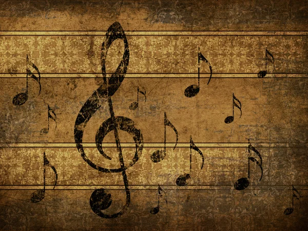 Vintage musical background — Stock Photo, Image