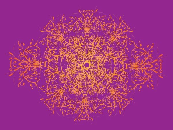 Abstracte kleurrijke bloemen ornament — Stockvector