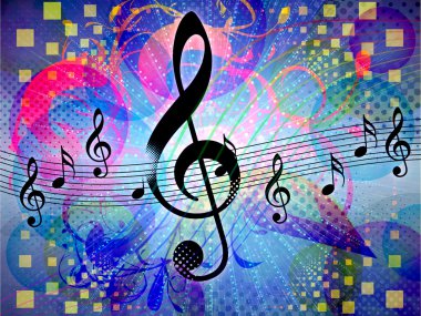 soyut funky müzik arka plan