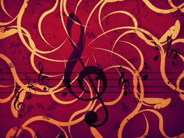 müzik çiçek arka plan