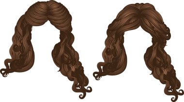 kıvırcık saçlı kahverengi renk