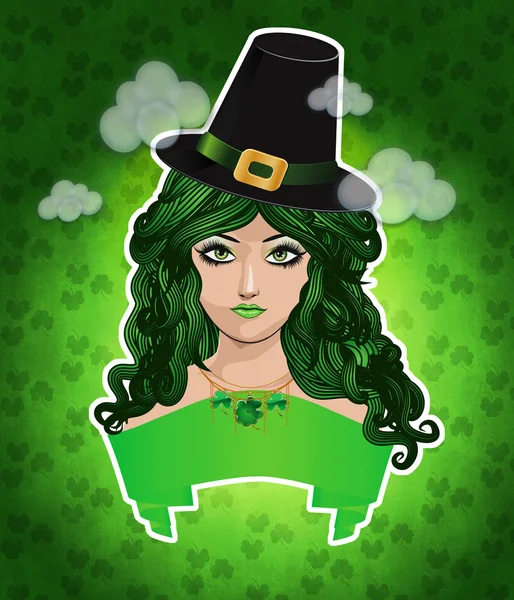 Leprechaun lady — Stock Photo, Image