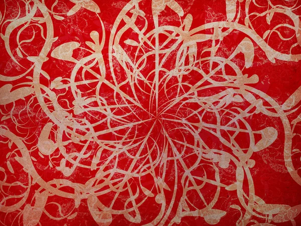 Roter Blumenschmuck — Stockfoto