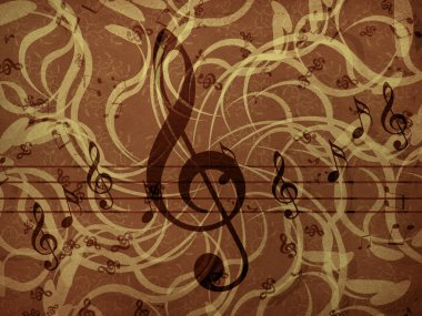 müzik çiçek arka plan