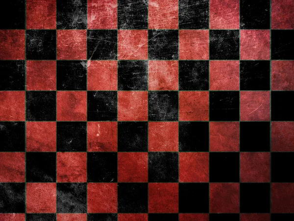Grunge red checkers — Stock Photo, Image