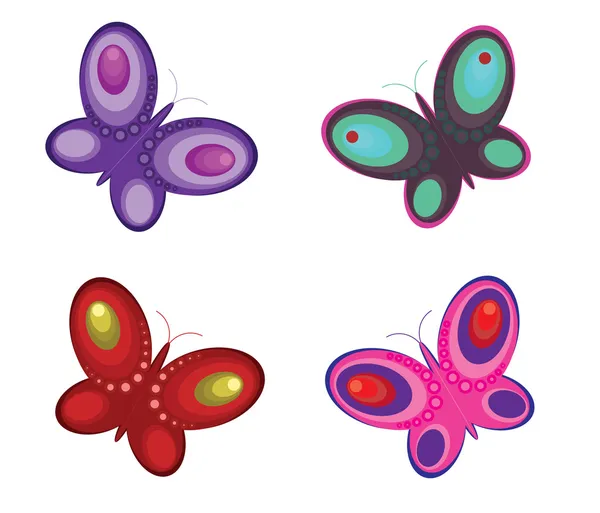 Mariposas abstractas — Vector de stock