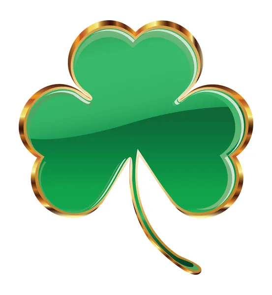 Shamrock oder Kleeblatt — Stockvektor