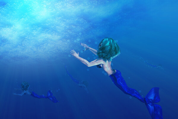 Красивая русалка
