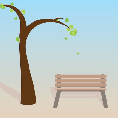 tezgah ile ağaç bahar