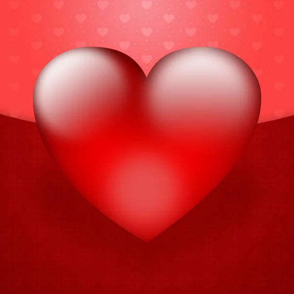 Beautiful red heart background — Stock Photo, Image