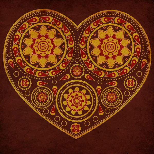Желтое сердце Гризманна — стоковое фото