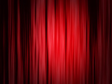 Kırmızı tiyatro perdesi