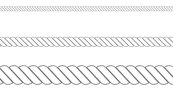 Corde en trois tailles — Image vectorielle