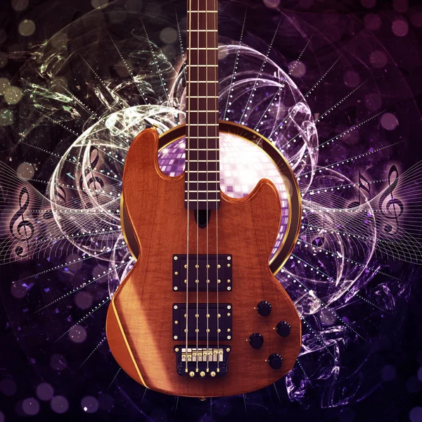 Music poster with guitar — Stock Photo, Image